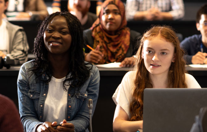 Students studying at a university in Australia